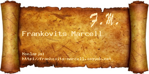 Frankovits Marcell névjegykártya